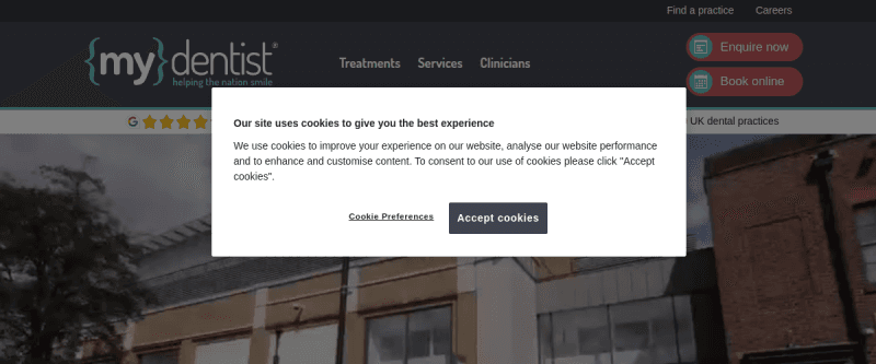 mydentist website preview